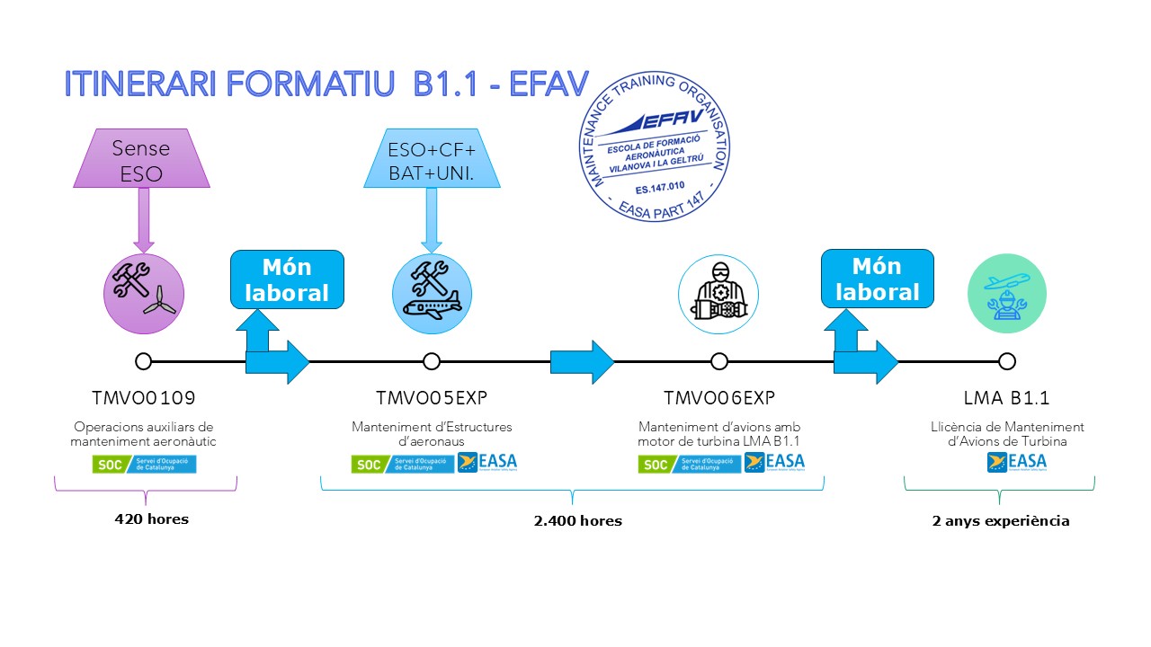 FORMACIÓ REGLADA EUROPEA EN EL MANTENIMENT D’AVIONS
